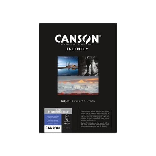 Canson 10 un. Fls Papel Algodão A4 Infinity Rag Photograph 210g
