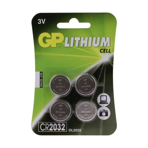 Gp Batteries CR2032 4 Un.