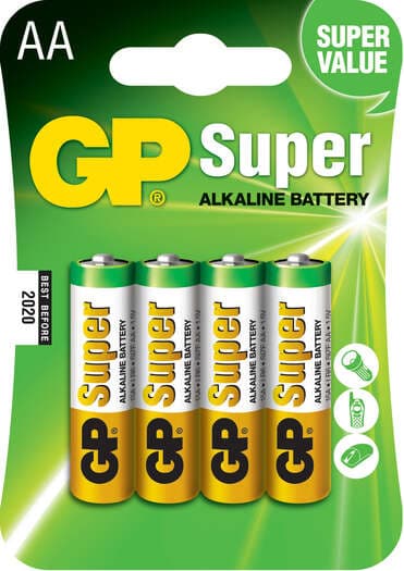 PILHA SUPER ALCALINA LR6AA 1.5V 4X BLISTER GP