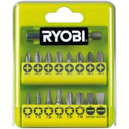 Ryobi Conjunto de Pontas para Aparafusadora RAK17SD 17 Peças