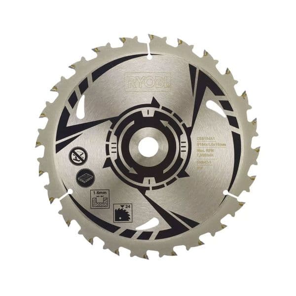 Ryobi Lâmina de Serra Circular CSB184A1 184mm 24 Dentes