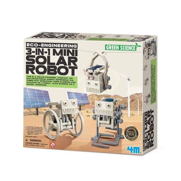 Green Science Mini Robô Solar 3 em 1