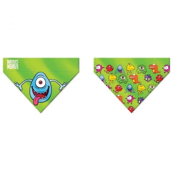 Max & Molly Bandana Reversível Little Monsters S