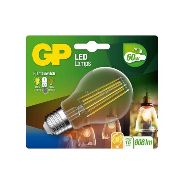 GP Batteries Lighting LED FlameSwitch E27 7W (60W) 806 lm 085317 - 745GPCLAS085317CE1