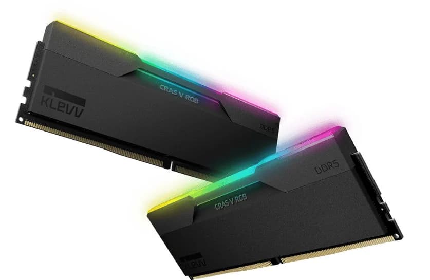Memória Ram Klevv Cras V RGB 32GB 2x16GB DDR5 6000MHZ CL30 - Black - Império Multimédia