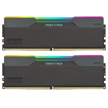 Memória Ram Klevv Cras V RGB 32GB 2x16GB DDR5 6400MHZ CL30 - Black