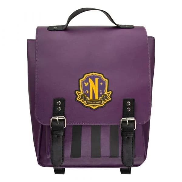 Cinereplicas Mochila Wednesday Nevermore Academy 32x24x14 cm Morado