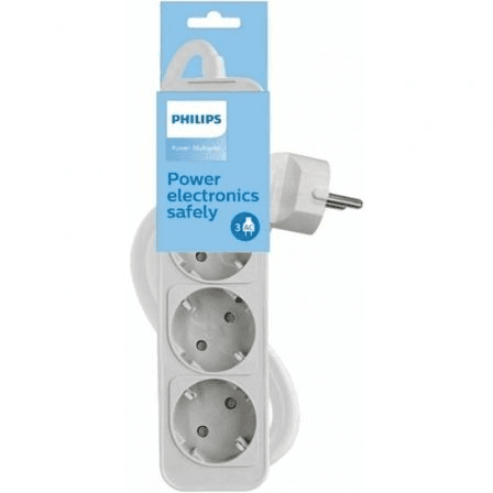Philips Régua de energia CHP2134W 3 tomadas com interruptor