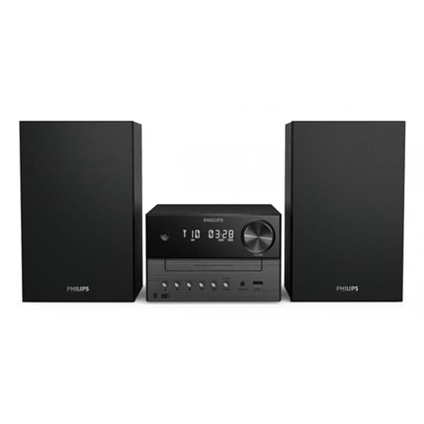 Philips Sistema Micro Hi-Fi 3000 Series TAM3505M2/12 com 20W, DAB+/FM, CD, USB, Bluetooth 5.4 e Áudio-in Preto