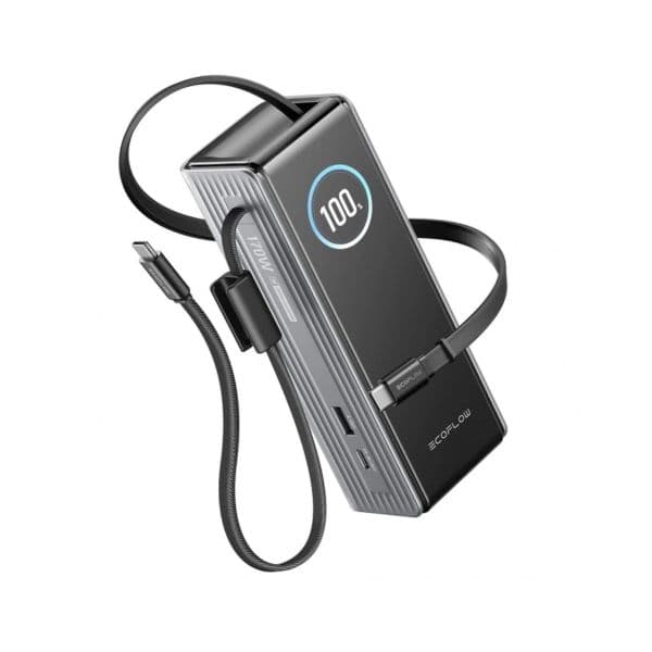 Powerbank EcoFlow Rapid 25000mAh 170W c/Cabo Preta