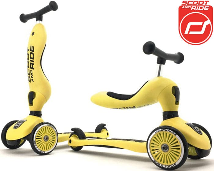 Scoot and Ride Trotinete 2 em 1 Highwaykick One Lemon