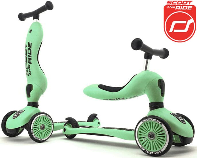 Scoot and Ride Trotinete 2 em 1 Highwaykick One Kiwi