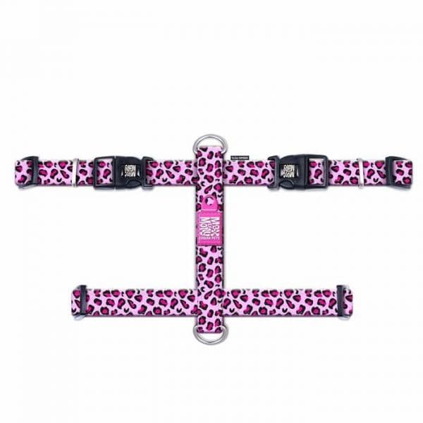 Max & Molly Peitoral Leopard Pink L