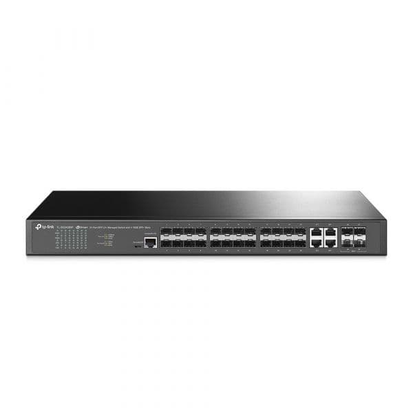 TP-Link Switch JetStream 24 Portas Gigabit L2+ com 4 slots SFP+ de 10GE