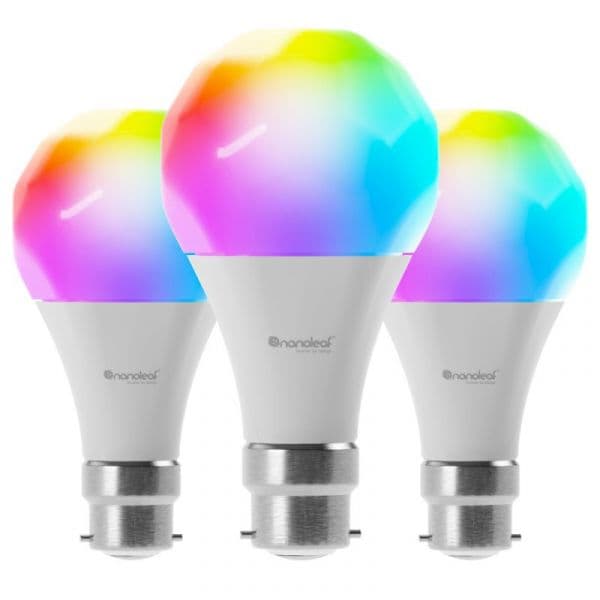 Nanoleaf Essentials Bulb A60 Pacote de 3 Lâmpadas led Rgb Reguláveis 9W B22