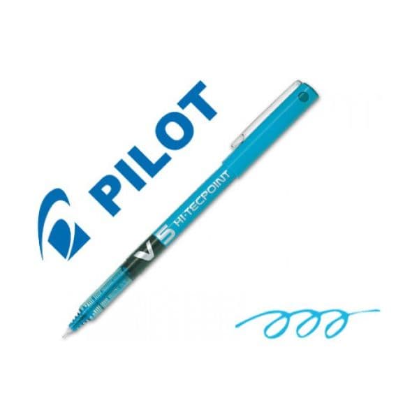 Pilot Marcador 0.5mm Hi-tecpoint Ponta Fina V-5 Azul Claro - L20662