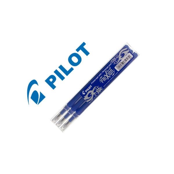 Pilot Recargas p/ Esferográfica Clicker Frixion 0.4mm Azul 3 un. - 119294