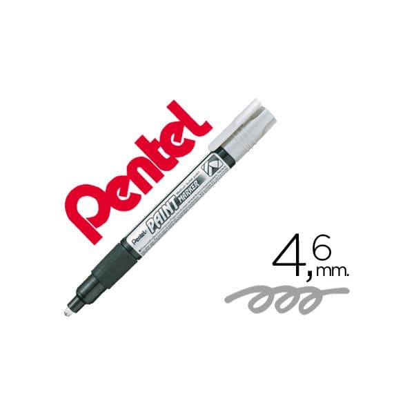 Pentel Marcador MMP20 Paint Vidro e Plástico Prata - 45215
