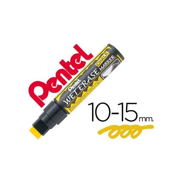 Pentel 12 un. Marcadores Wet Erase 56 Amarelo - SMW56-G