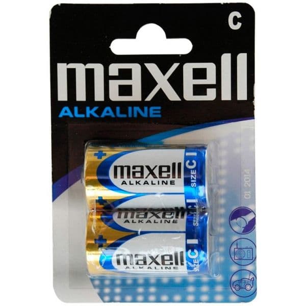 Maxell LR14 Tipo C 2 Un.