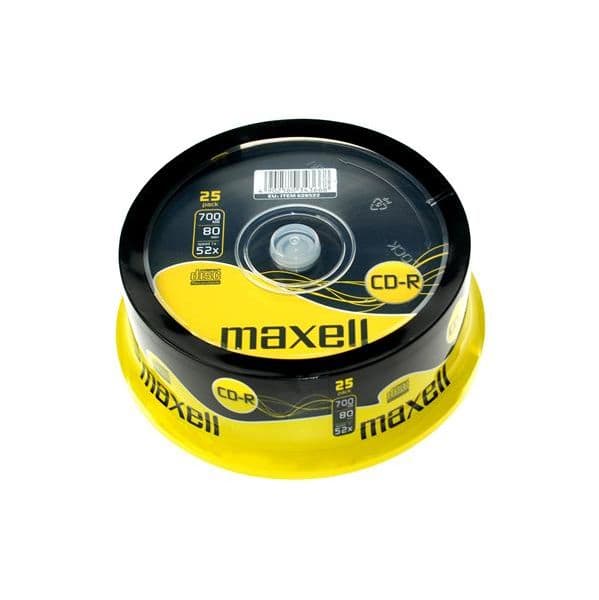 Maxell CD-R Music 700MB 52x 80 Audio Cake 25