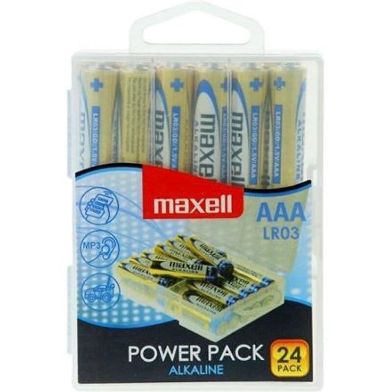 Maxell Pilha Alcalina AAA LR03 24 Unidades
