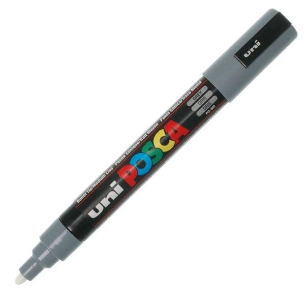 Uni Marcador Posca PC-5M Cinza Slate 1 Un.