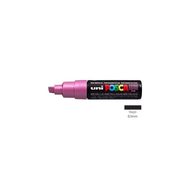 Uni Marcador Posca PC-8K Rosa Metálico