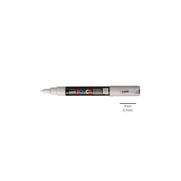 Uni Posca Marcador PC1M 0.7mm Cinza - 1293150/UN