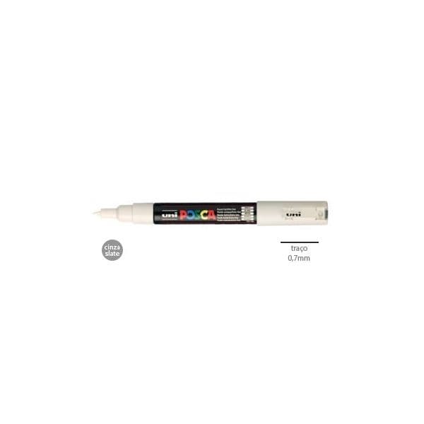 Uni Posca Marcador PC1M 0.7mm Cinza Slate - 1293155/UN