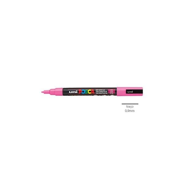 Pack 2 Marcador Uniball Posca PC 3M 0,9mm Fucsia (11) 1293330/UN
