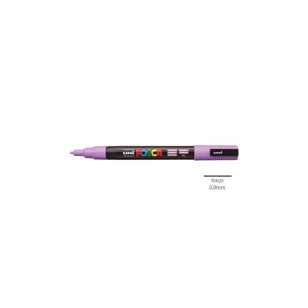 Pack 2 Marcador Uniball Posca PC 3M 0,9mm Lavanda (P11) 1293336/UN