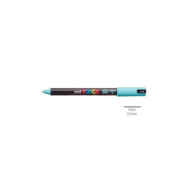 Pack 2 Marcador Uniball Posca PC 1MR 0,7mm Verde Aqua (P6) 1293328/UN
