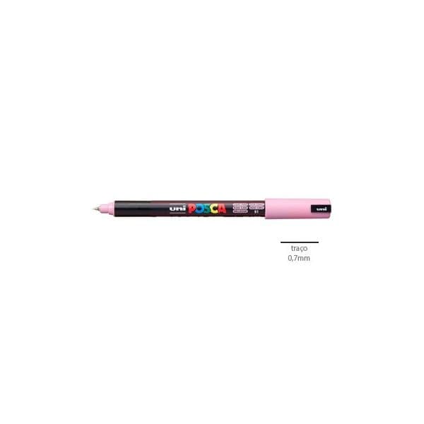 Pack 2 Marcador Uniball Posca PC 1MR 0,7mm Rosa Claro (51) 1293323/UN