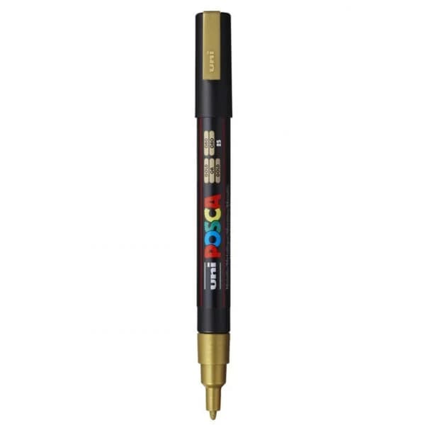 Uniball Marcador Posca PC-3M 0.9mm Dourado 1 Un.