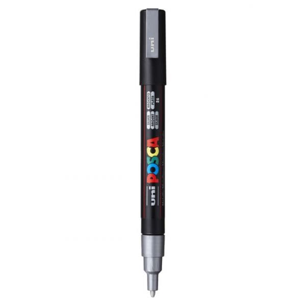 Uniball Marcador Posca PC-3M 0.9mm Prata 1 Un.