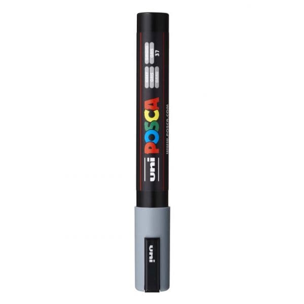 Uni Marcador Posca PC-5M Cinza 1 Un.