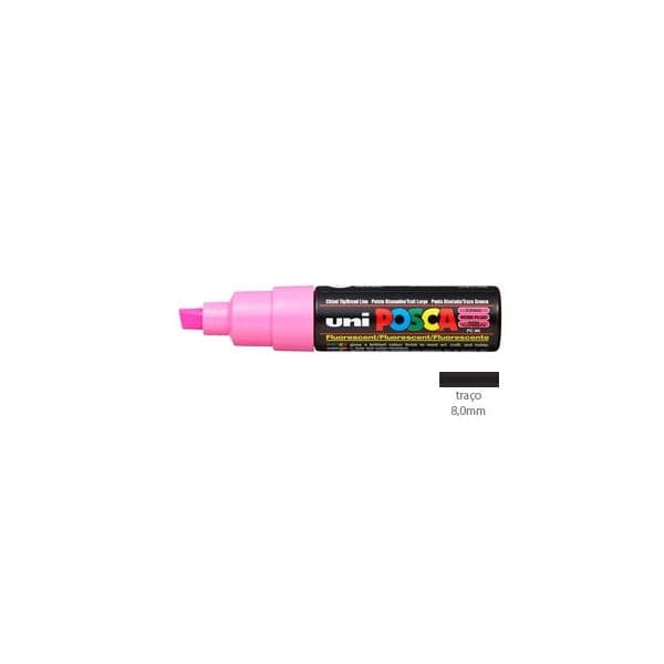 Uni Marcador Posca PC-8K Rosa Fluorescente