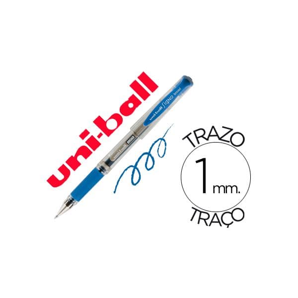 Uniball Caneta Uni-ball Um-153 Signo Broad Azul 1 mm Tinta Gel - OFF059079CE
