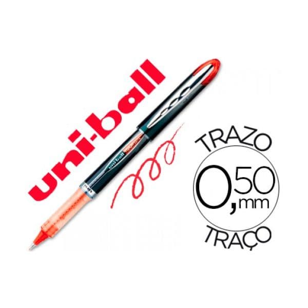 Uni-Ball 12 un. Marcadores Vision Elite UB205 0.5mm Vermelho