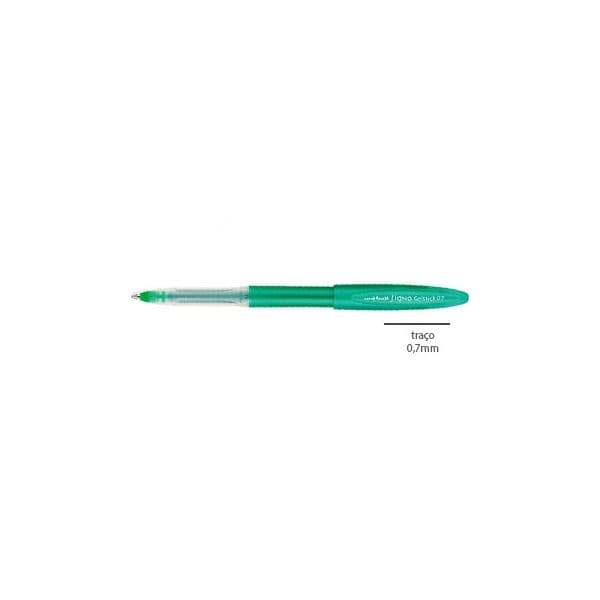 Uni-Ball Esferográfica Gelstick UM-170 0.7mm Verde Pack 12 Un.