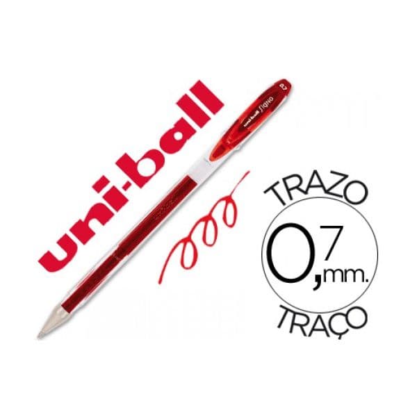Uni-Ball Esferográfica 0.7mm UM-120 Gel Signo Uni-Ball Ball Vermelho - 060095