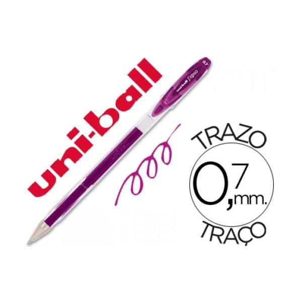 Uni-Ball Esferográfica 0.7mm UM-120 Gel Signo Roxa - 060224