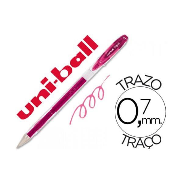 Uni-Ball Esferográfica 0.7mm UM-120 Gel Signo Uni-Ball Ball Rosa - 060121