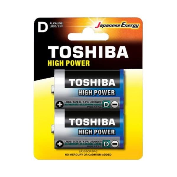 Toshiba Pilha LR20 D alkaline High Power 2 Un.
