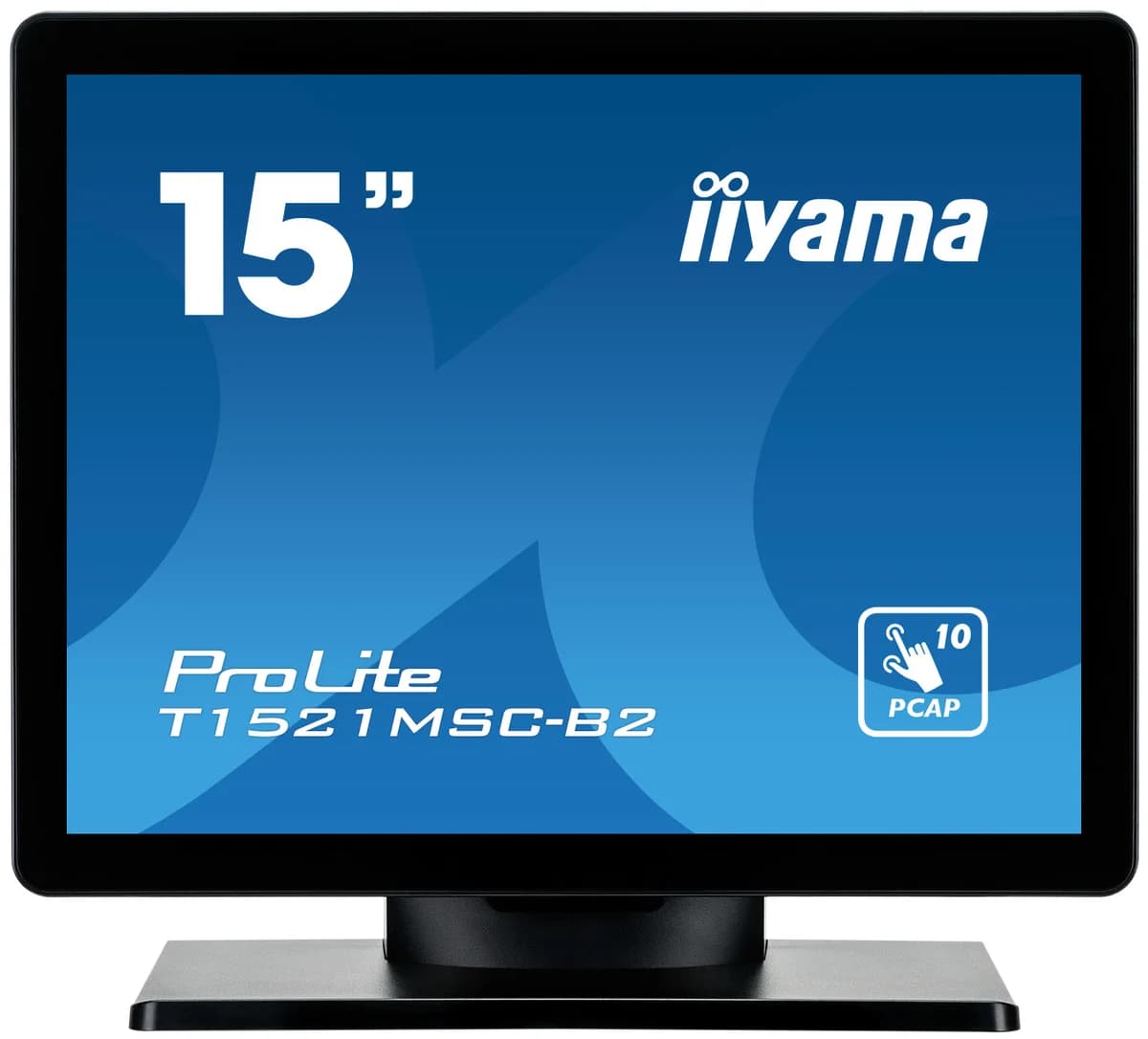 Monitor IIYAMA 15" ProLite T1521MSC-B2 XGA Ecrã Tátil 10 Pontos Sem Moldura VGA HDMI