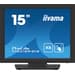 Monitor iiyama 15" T1531SR-B1S XGA HDMI+DP Tátil POS Preto
