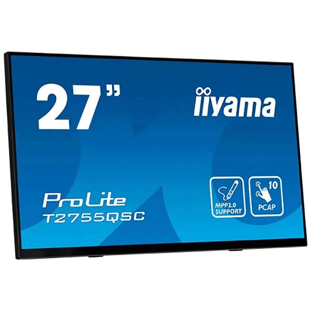 Monitor Colunas de som iiyama ProLite T2755QSC-B1 IPS QHD Touch de 27"