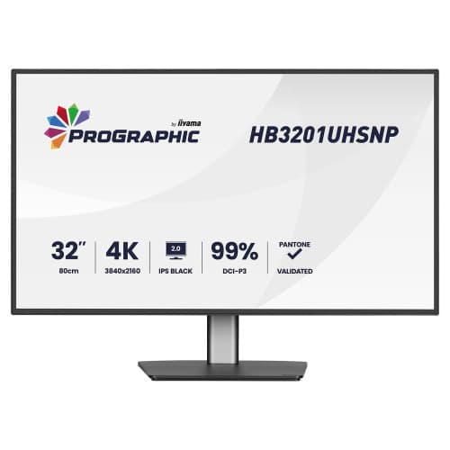 Monitor iiyama 31.5" HB3201UHSNP-B1 4K UHD 60Hz IPS USB-C HDMI DisplayPort