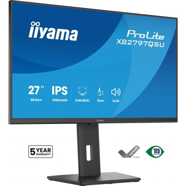 Monitor iiyama 27" XB2797QSU-B1 QHD 2xHDMI+DP+2xUSB-C IPS